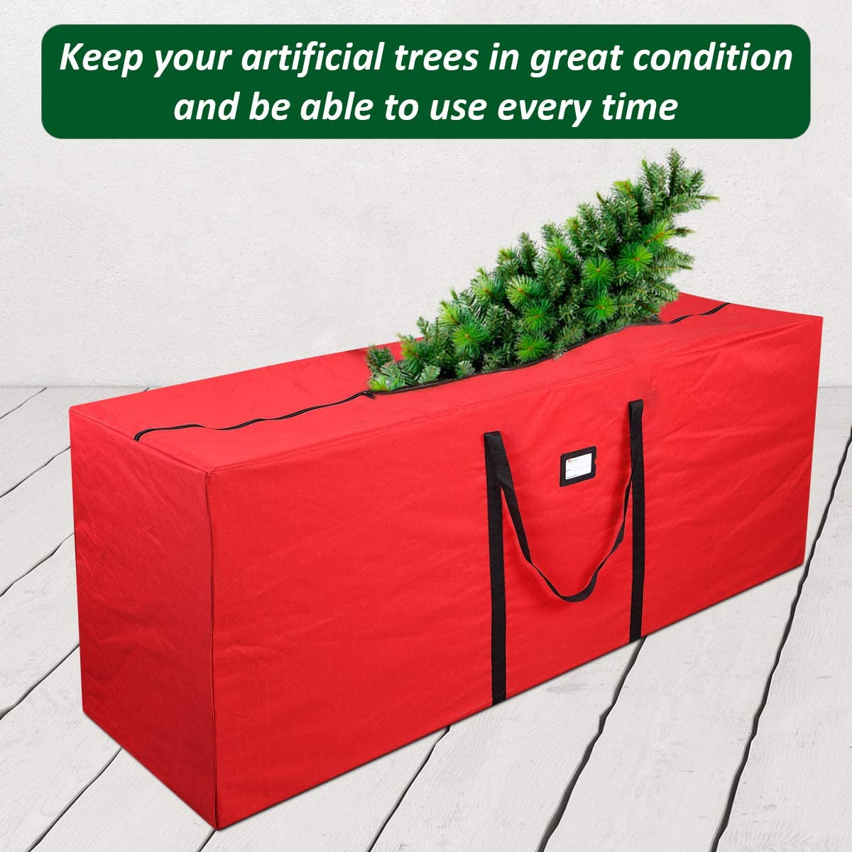 Holiday Tree Storage Bag for 7-8 Ft. Trees (Red)