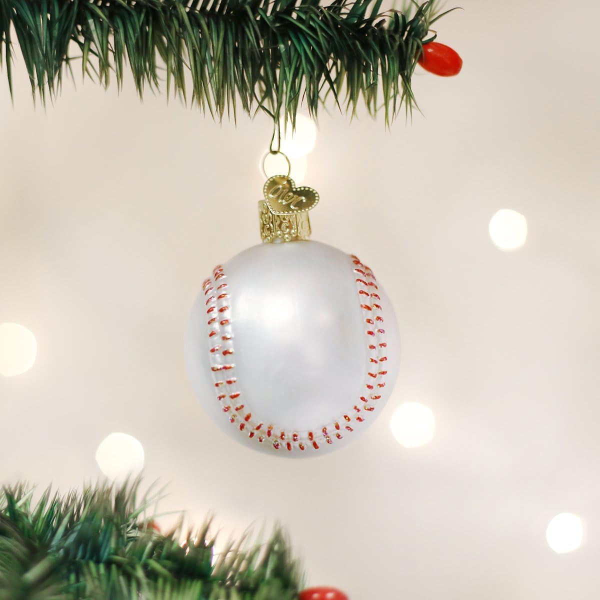  Baseball Glass Blown Ornament