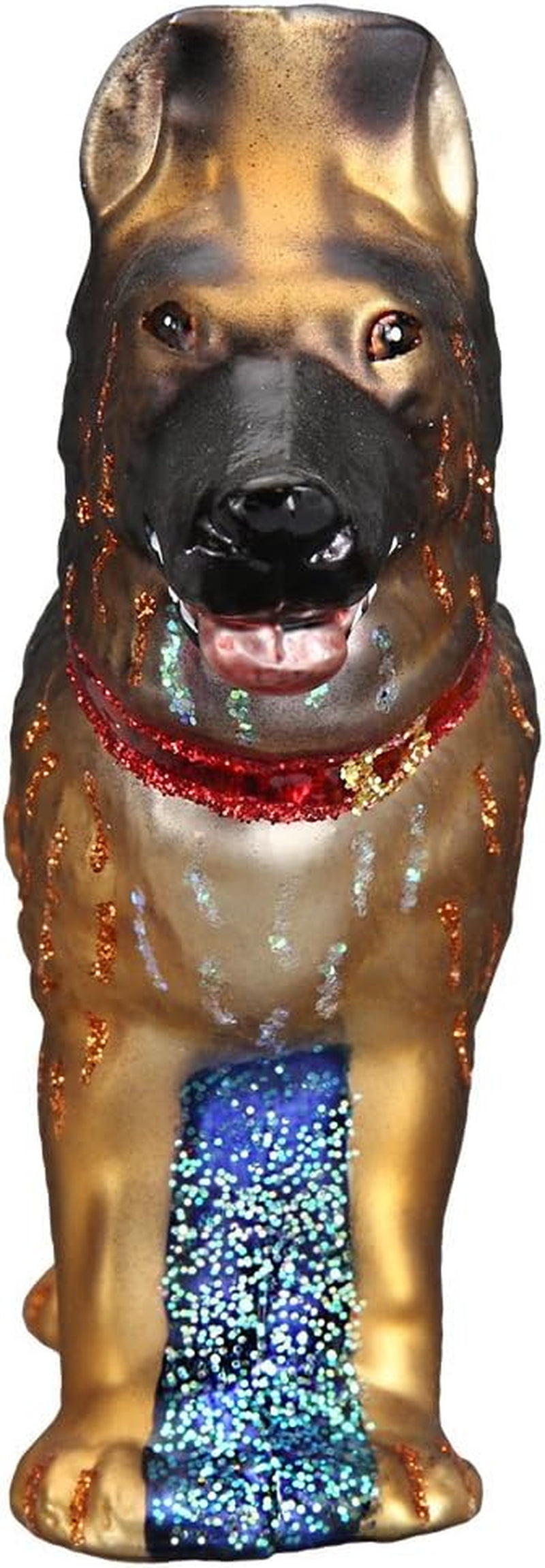  German Shepherd Glass Blown Ornament