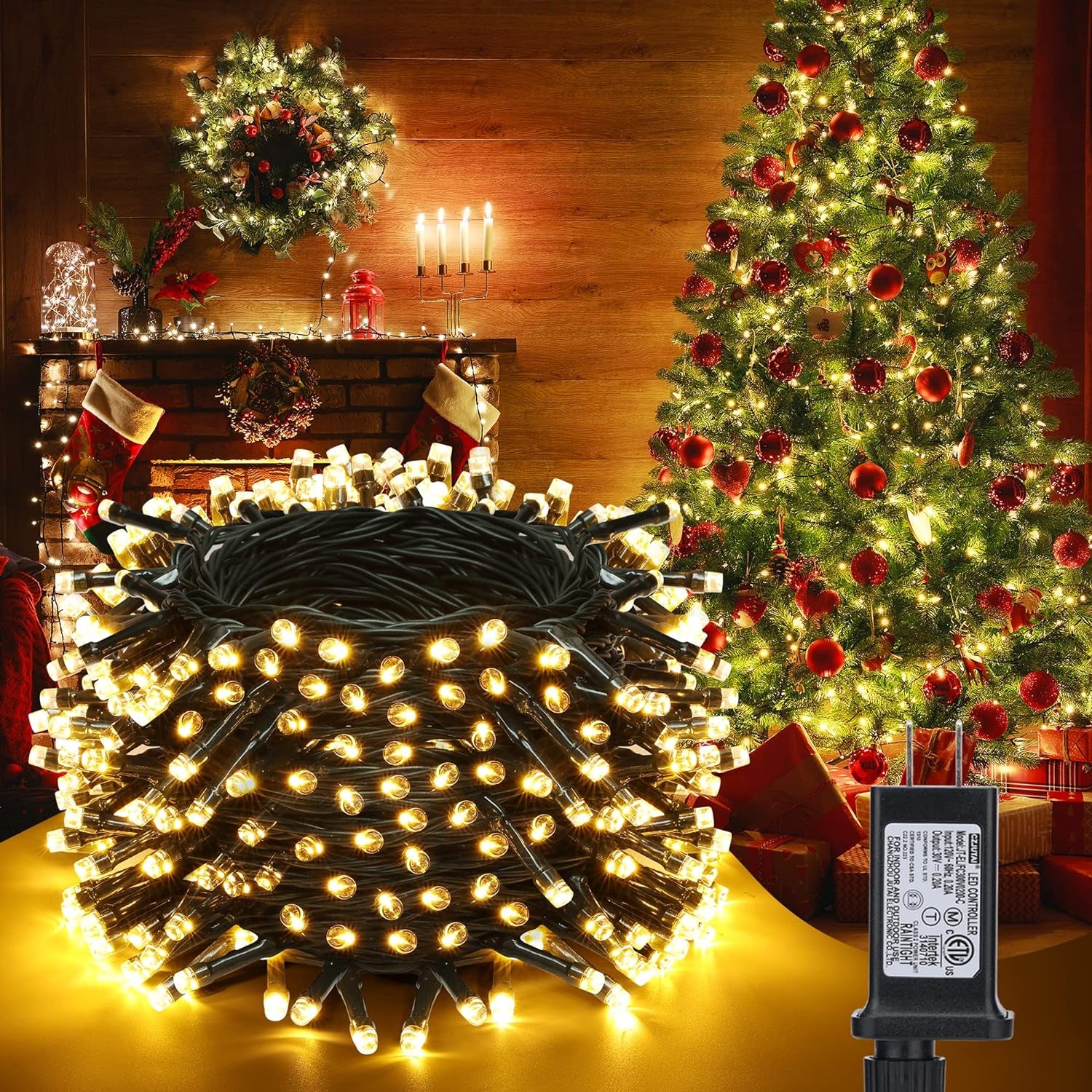 82 Feet LED Christmas Lights - Indoor/Outdoor