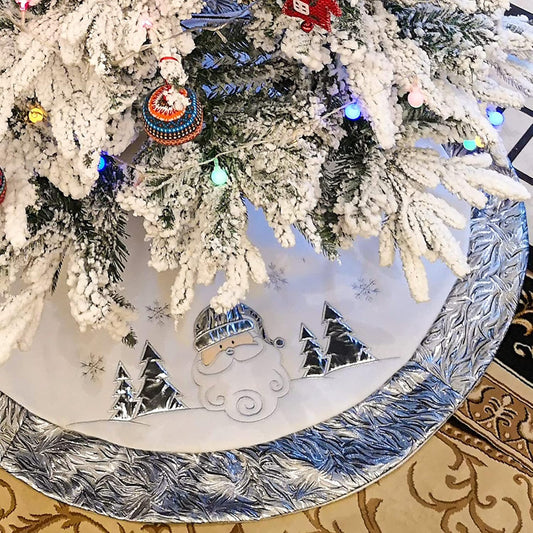  Luxury Silvery Christmas Tree Skirt