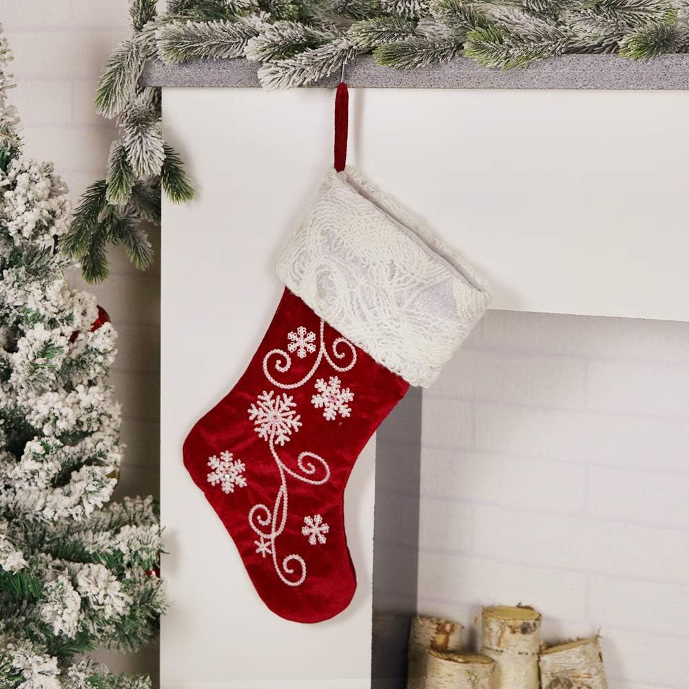 Velete Christmas Stocking -Red