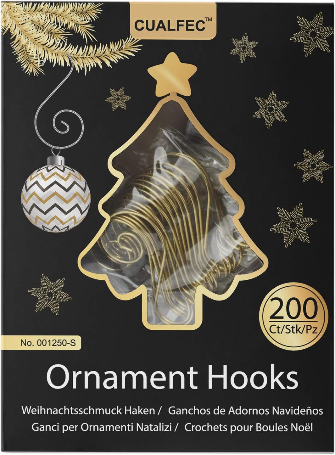 Christmas Ornaments Hooks  - 200 Count