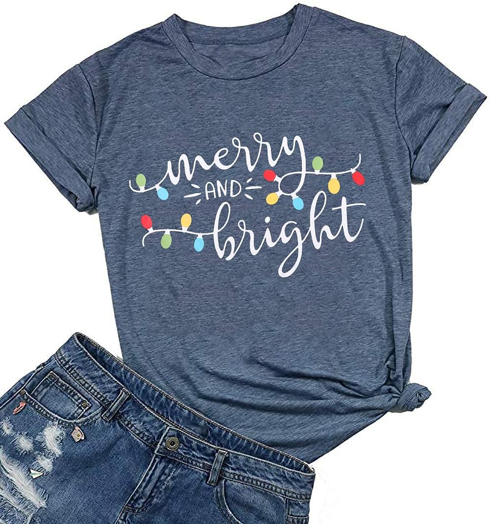 Merry and Bright Christmas Lights T-Shirts