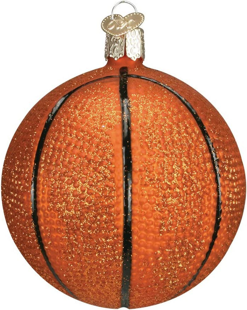 Basketball Glass Blown Ornament