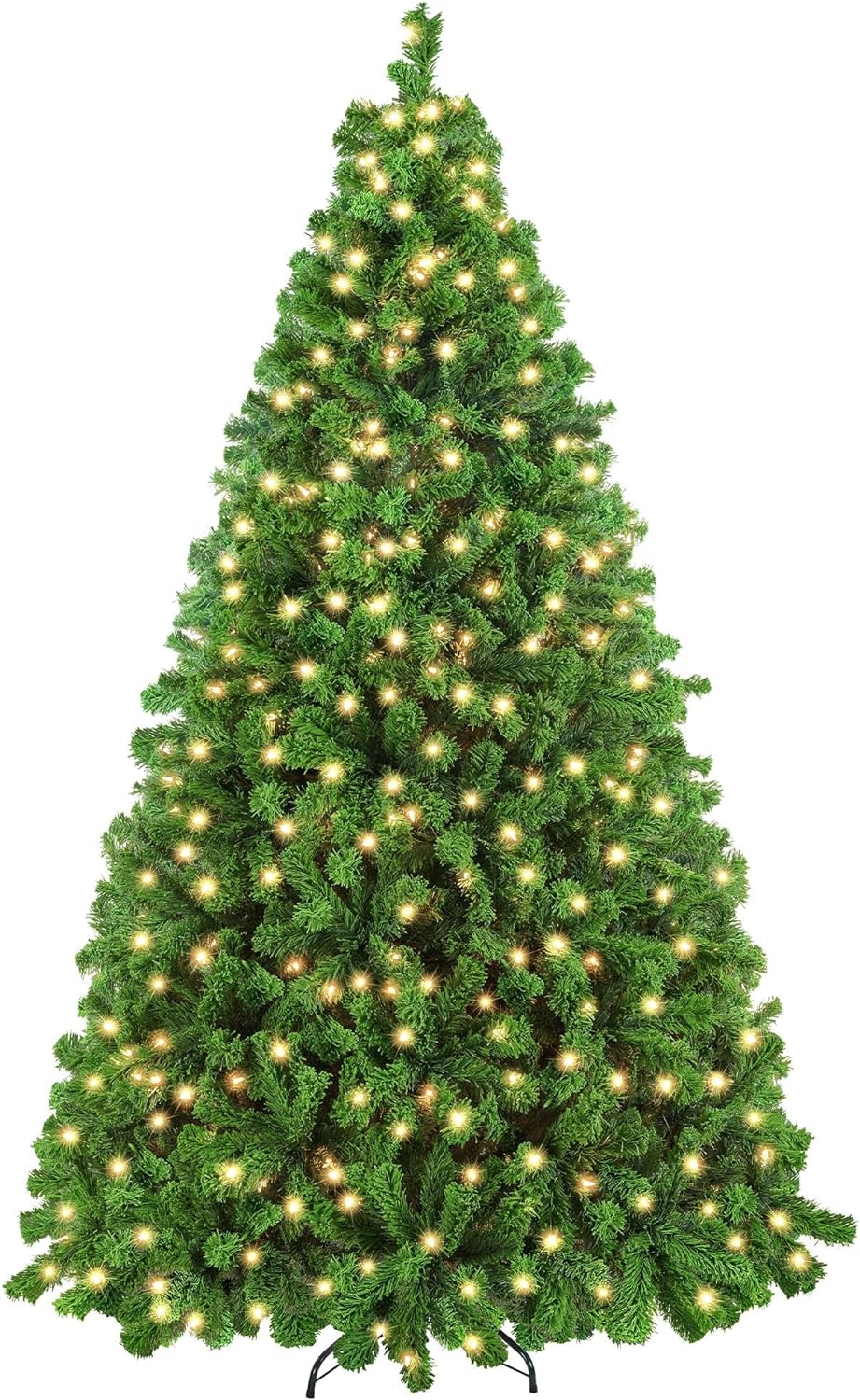 9-Foot Pre-Lit Snow Flocked Artificial Christmas Tree with Warm White Lights