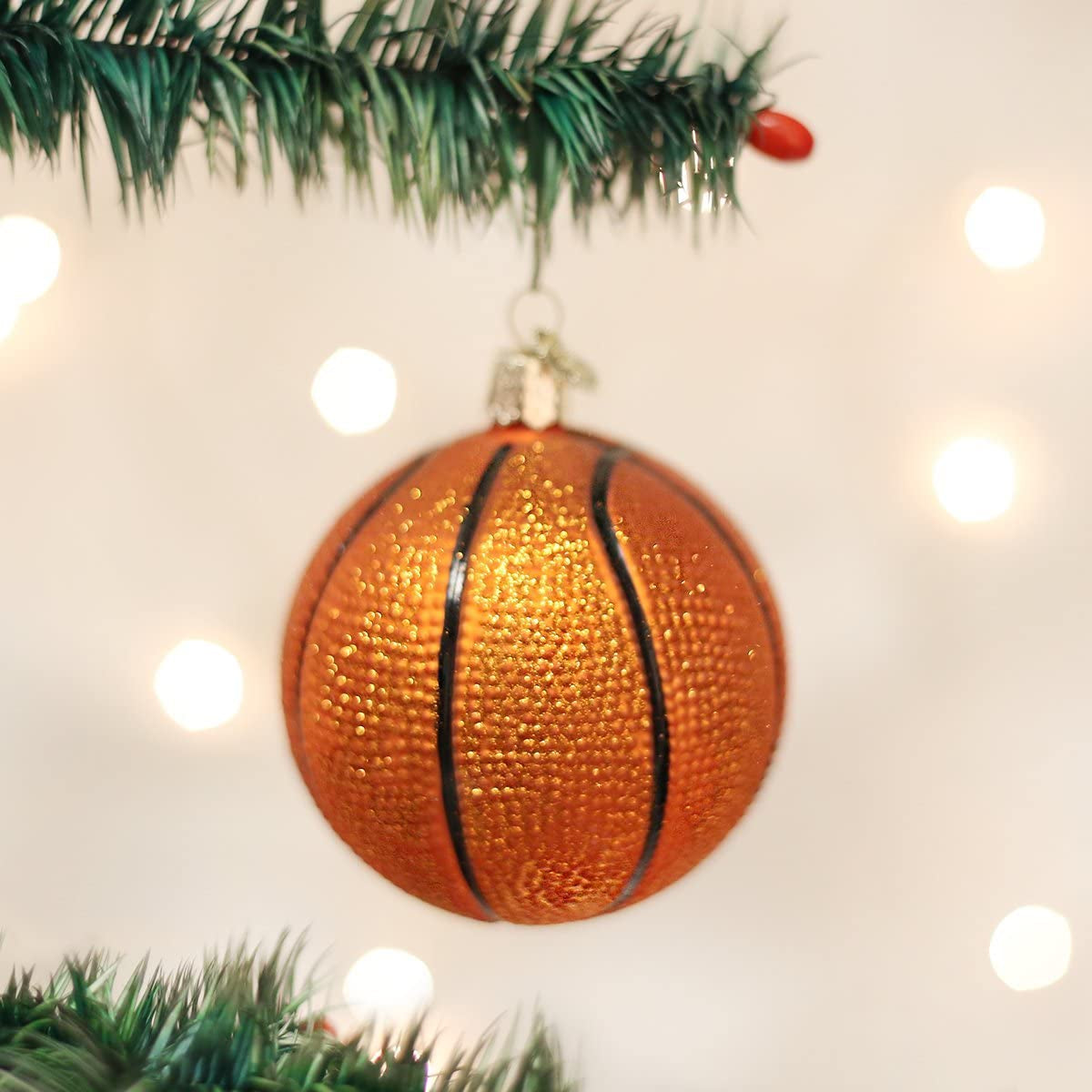 Basketball Glass Blown Ornament