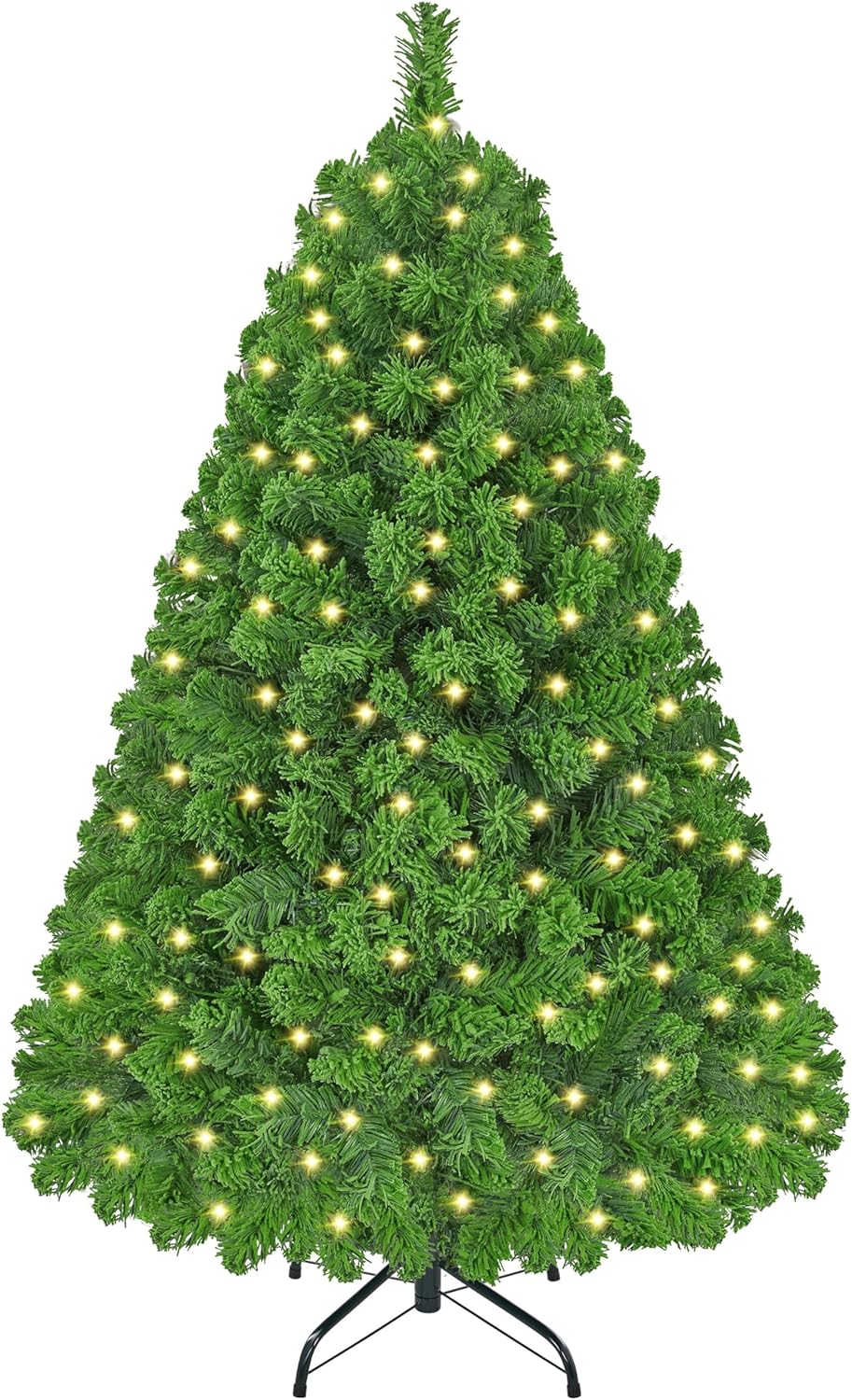 9-Foot Pre-Lit Snow Flocked Artificial Christmas Tree with Warm White Lights