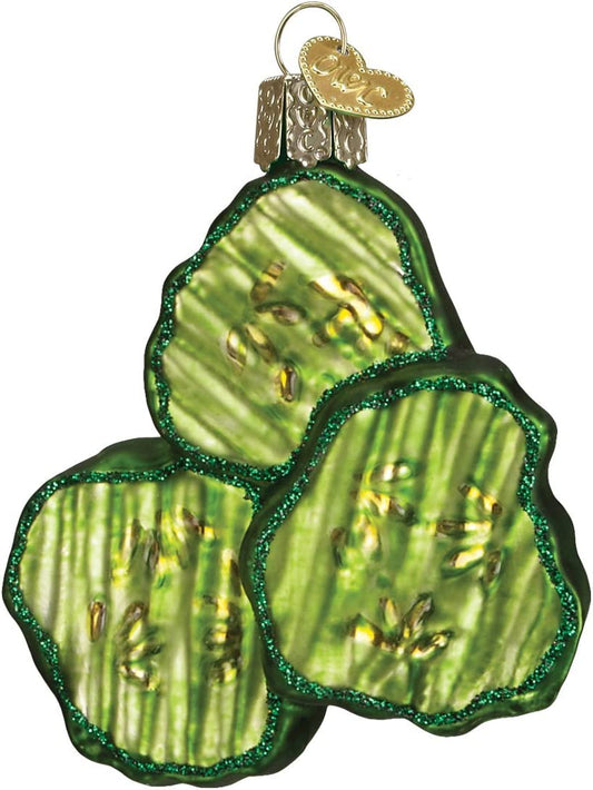 Pickle Chips Glass Blown Ornament