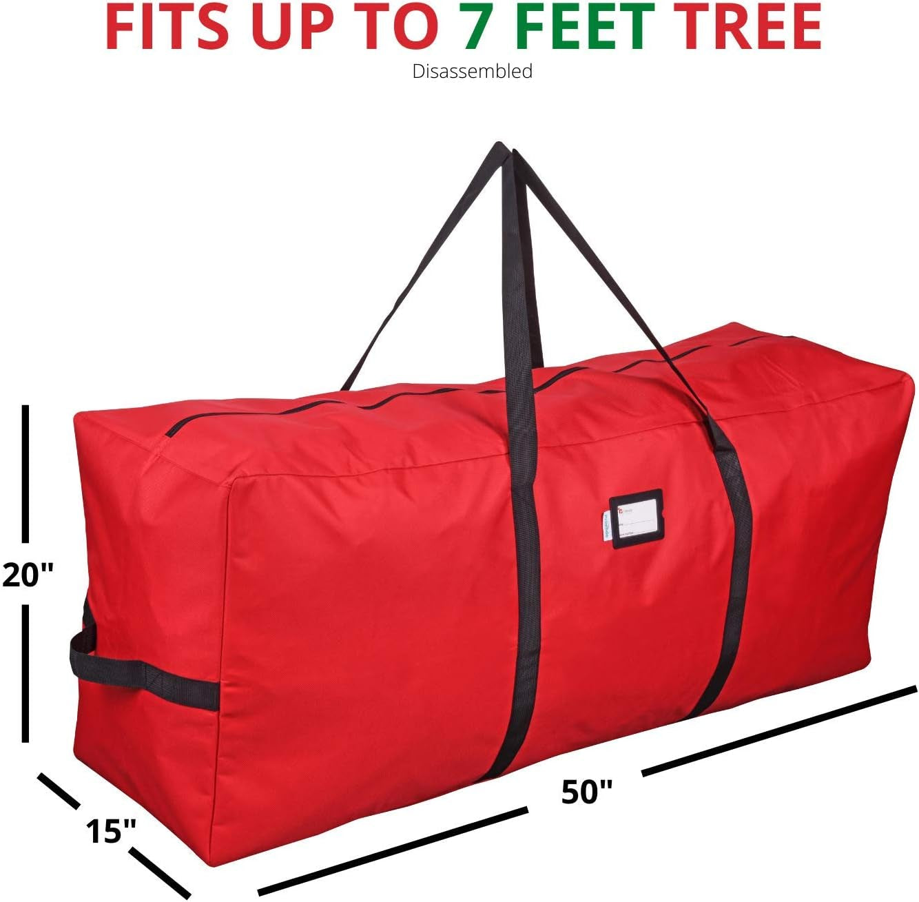 Holiday Tree Storage Bag for 7-8 Ft. Trees (Red)