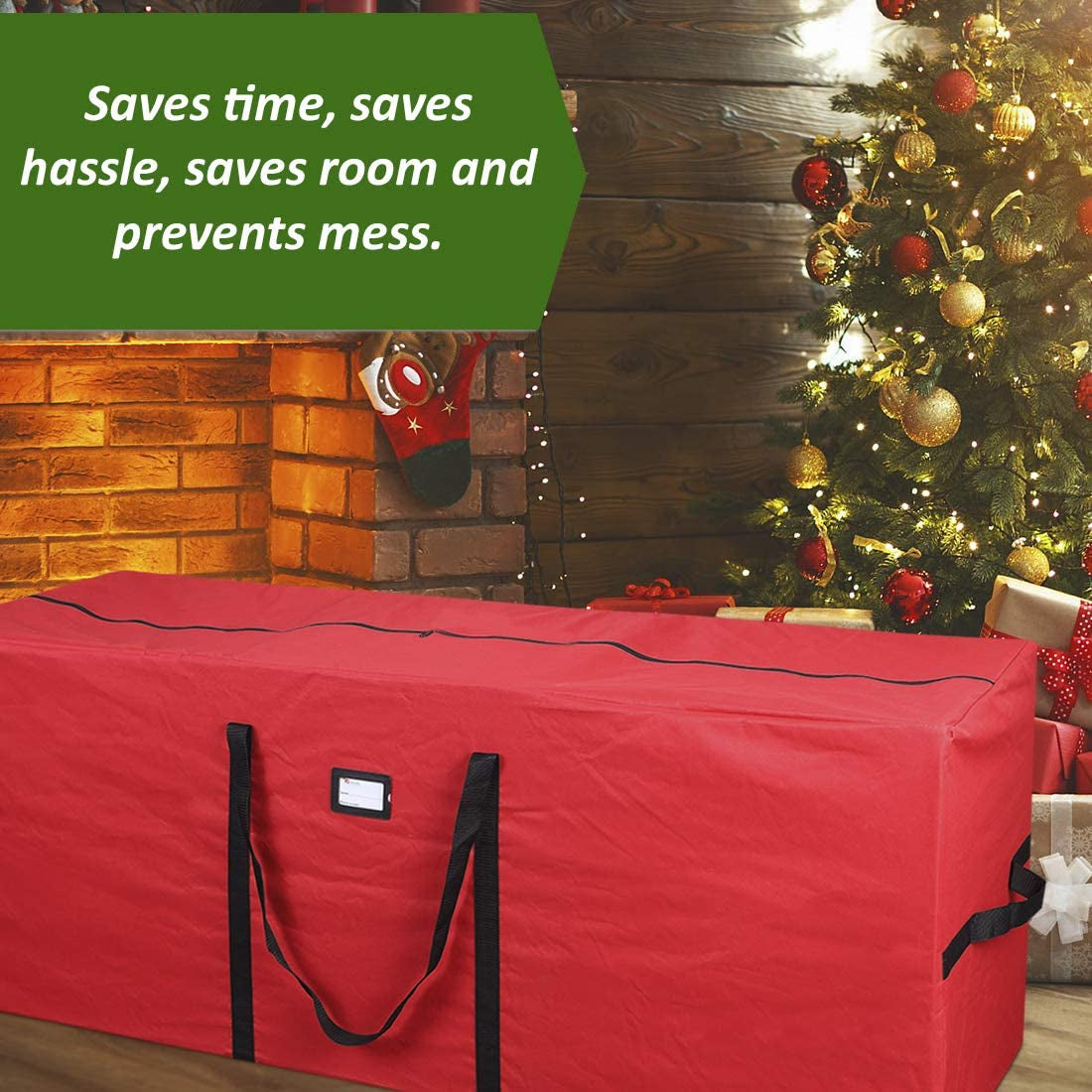 Holiday Tree Storage Bag for 7-8 Ft. Trees (Red)