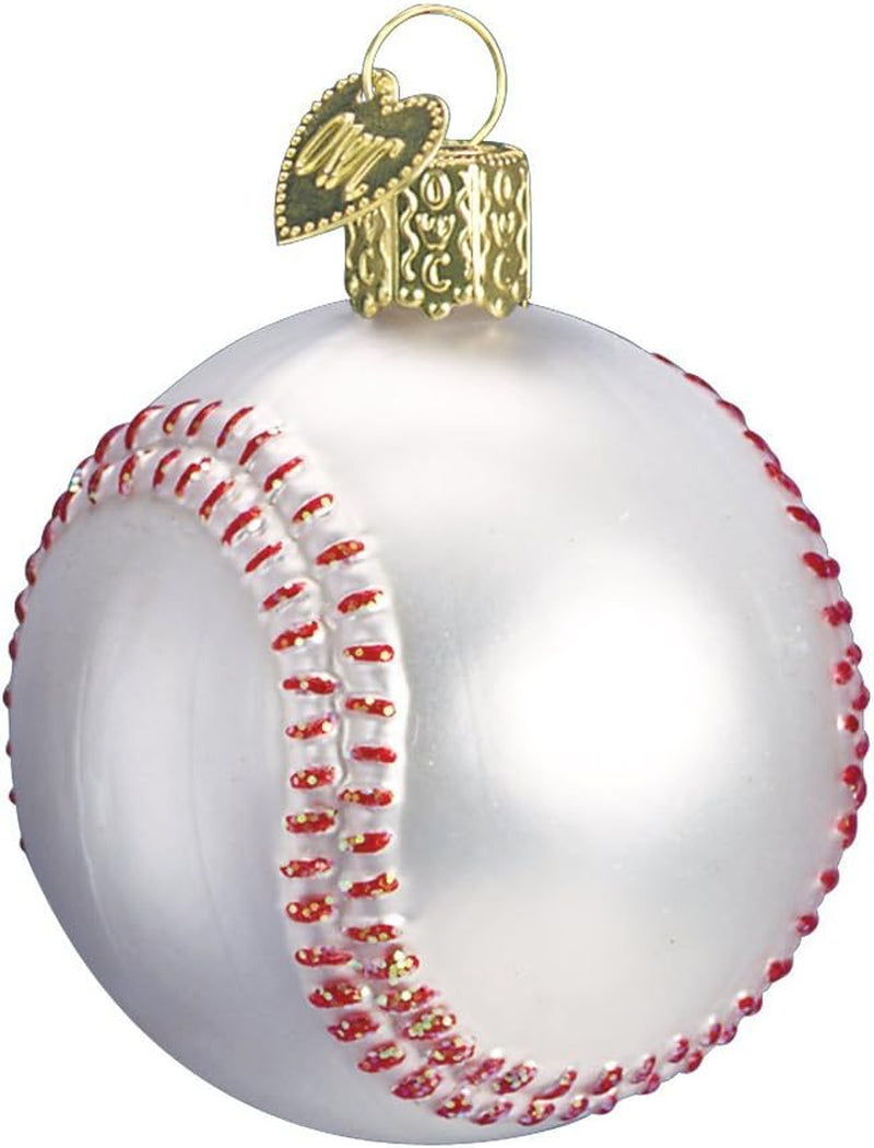  Baseball Glass Blown Ornament