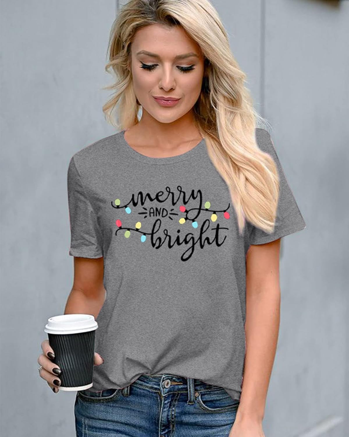 Merry and Bright Christmas Lights T-Shirts