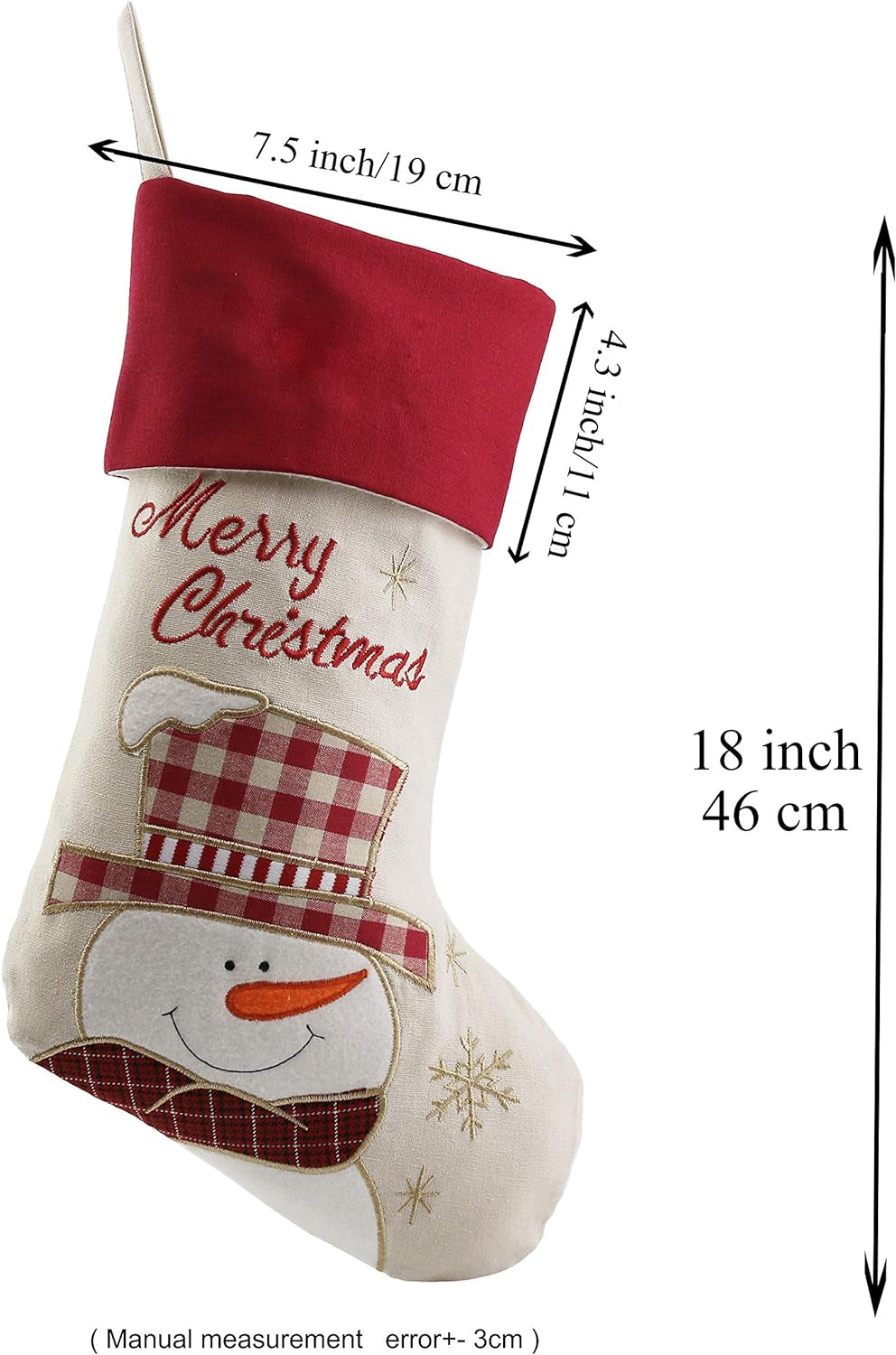 Vintage Christmas Stockings (Set of 3)