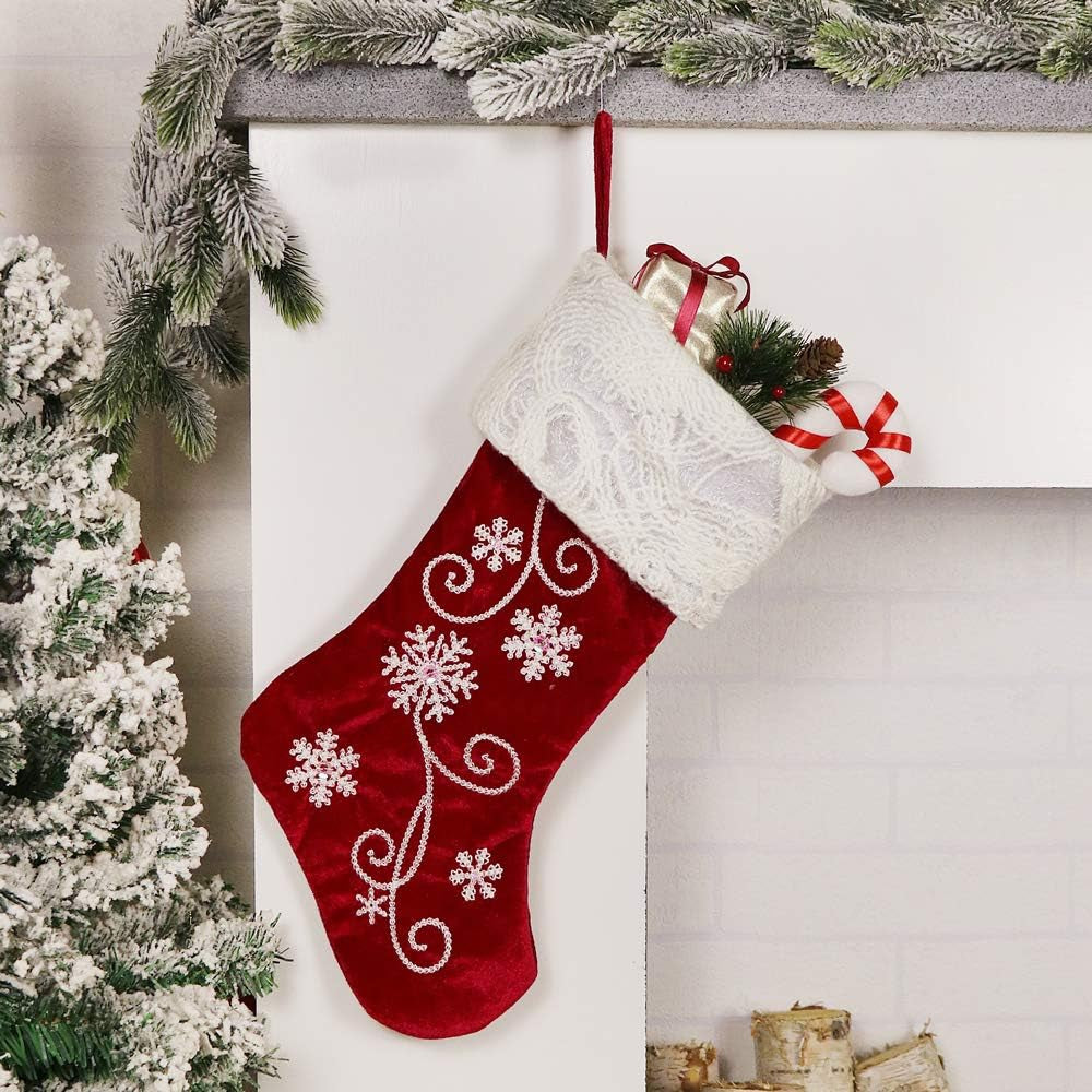 Velete Christmas Stocking -Red