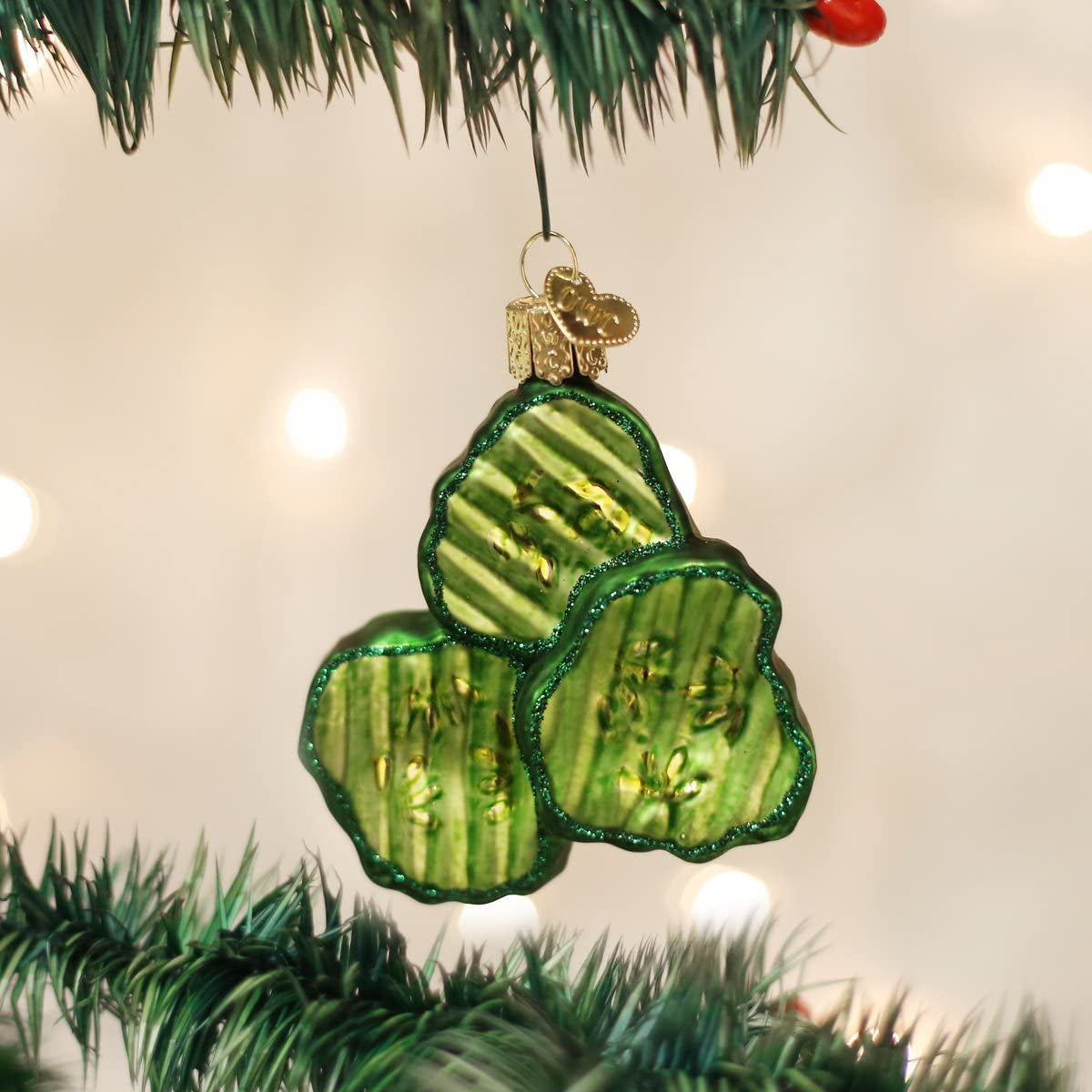 Pickle Chips Glass Blown Ornament