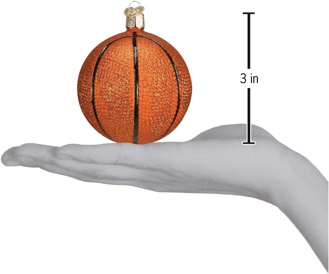 Basketball Glass Blown Ornament