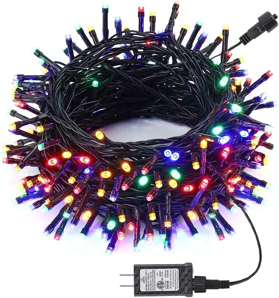 82 Ft Christmas String Lights - 200 LED Multi-Color (8 Modes)