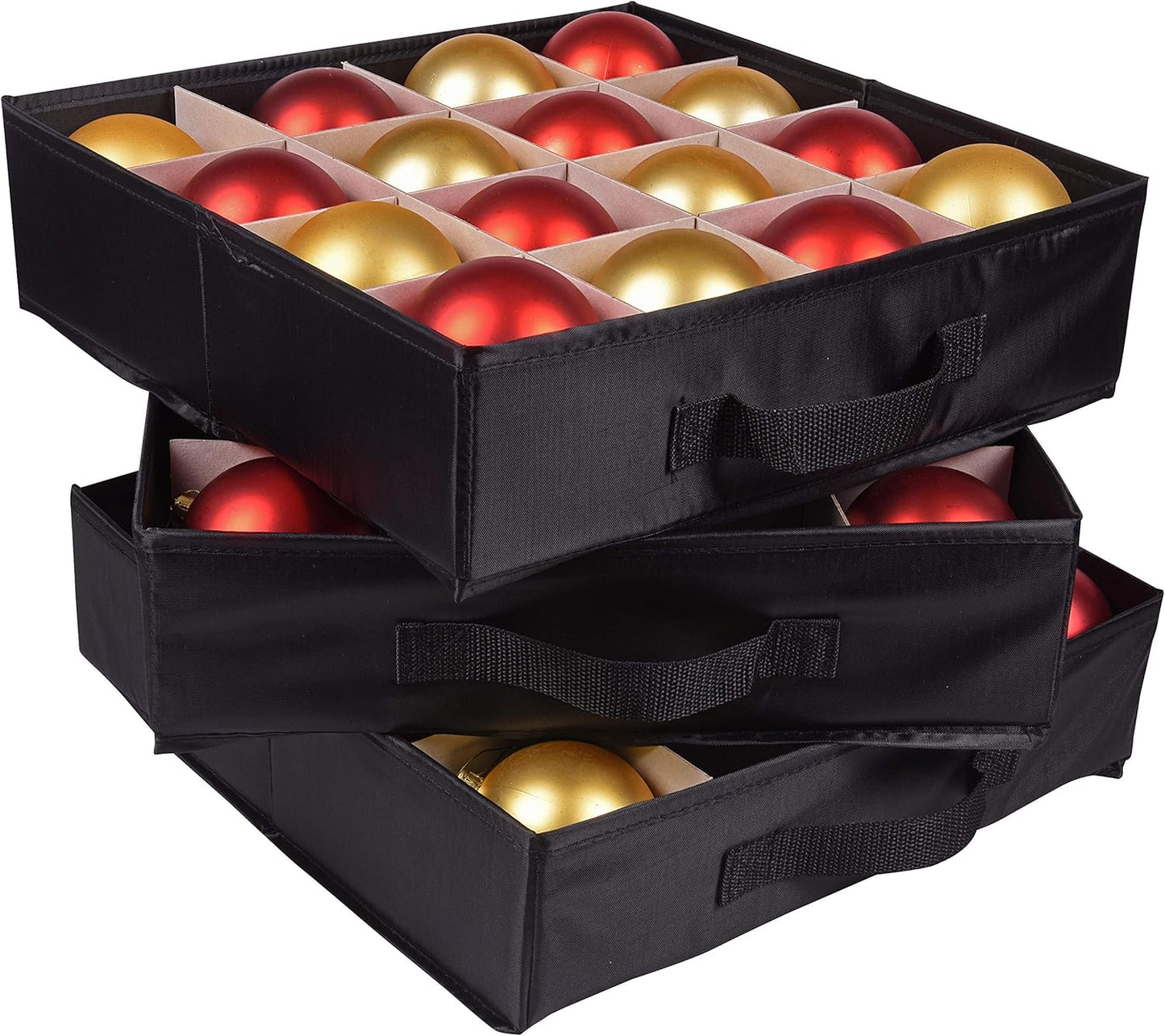 Christmas Ornament Storage Box, Holds up to 48 Xmas Balls 